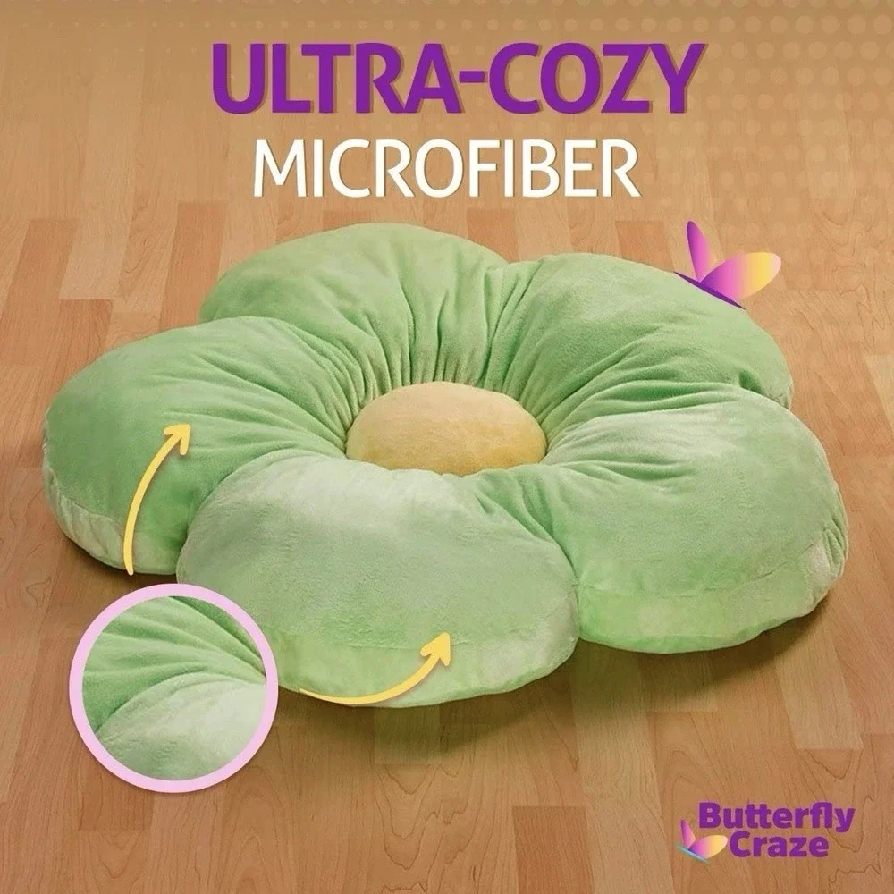 Butterfly Craze Daisy Floor Pillow: 20